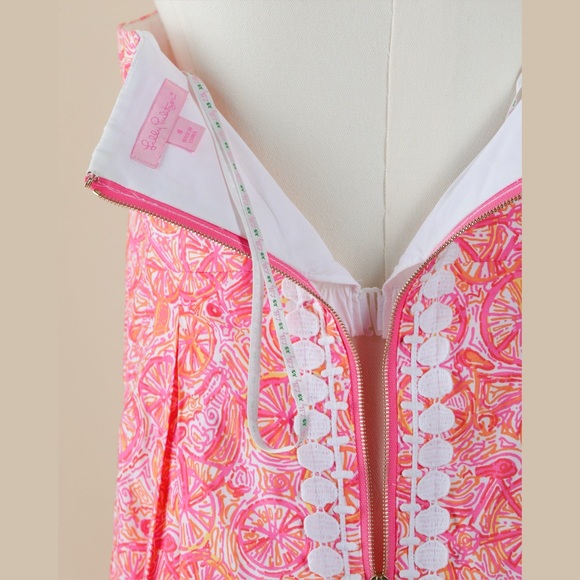 Sz 8 Lilly Pulitzer Betsey 10 Speed Strapless Citrus Sundress - Picture 2 of 7